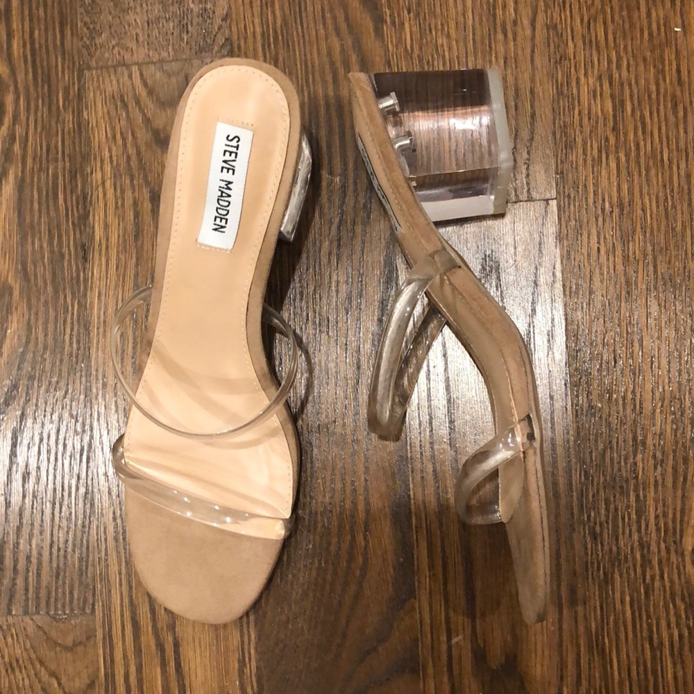 Steven Madden Issey Clear Sandals/Heels